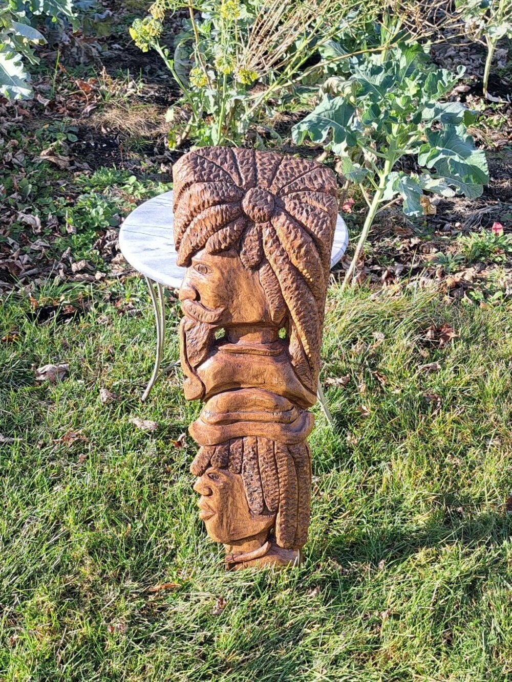 Large Wooden Rasta Wall Mask